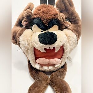 1997 Looney Tunes Tazmanian Devil Plush Backpack (no straps)